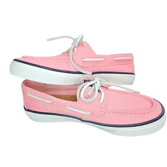Sperry Bahama Topsider Boat Shoes Pink NWOT Sz 5.5 Pink Boat Shoes Slip On - Picture 6 of 8